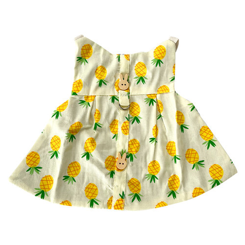日系可爱风兔子衣服宠物兔时尚衣服全棉帽子牵引衣可调节牵引绳