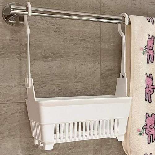 卫生间置物架免打孔浴室挂篮放沐浴露壁挂式洗漱用品多功能角架