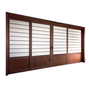 格子门定制室内隔断木门宋代美学推拉门卧室阳台平移门实木折叠门