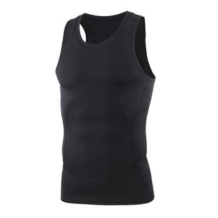 篮球运动背心紧身健身田径男高弹速干无袖T恤短袖坎肩吸汗训练服