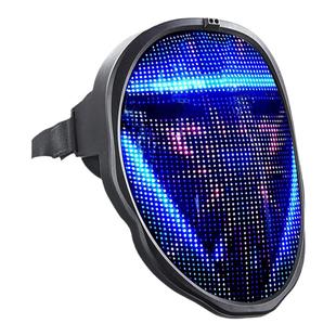 快乐全彩DIY发光变脸面具PC端可编辑动图LED万圣男孩女生