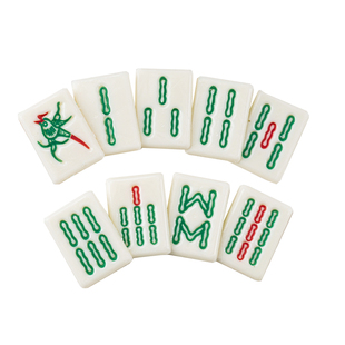 薄款120片代可可脂巧克力麻将蛋糕装饰可食用麻将红中十三幺包邮