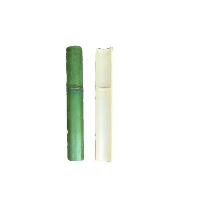 竹子对半开竹流水桌面花艺装饰