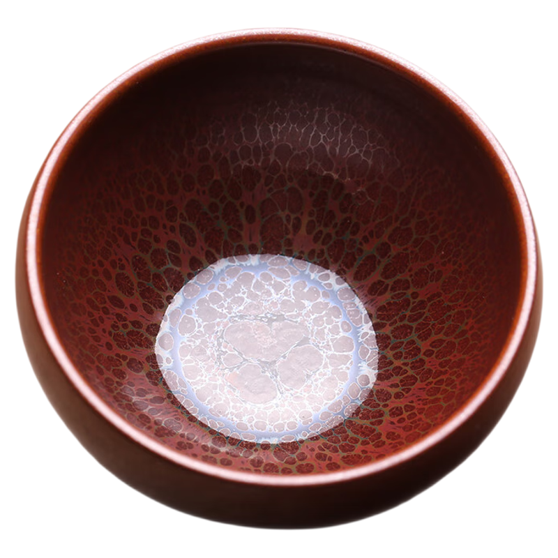 建盏主人杯张建忠柿红建盏茶杯
