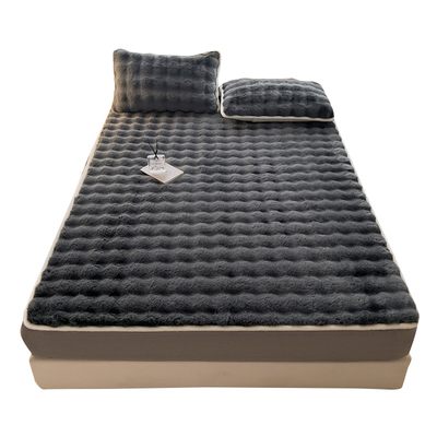 7A抗菌兔毛绒床笠床垫保护罩