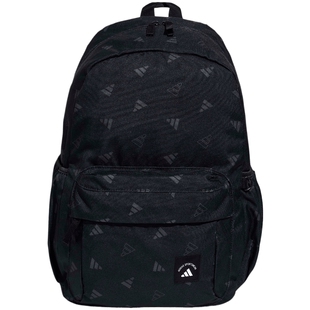 滔搏adidas阿迪达斯男女LOGO满印学生书包双拉链双肩背包KR5127