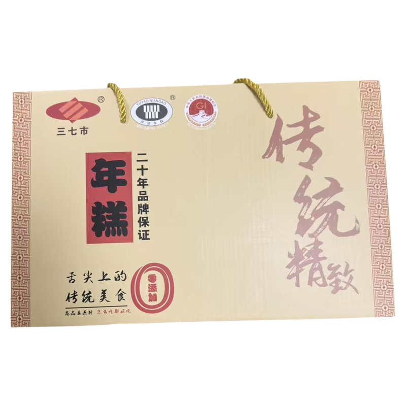 宁波三七市精品水磨年糕4kg礼盒