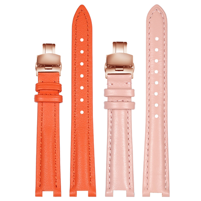 适配EBOHR依波雅典娜11230342/1448/0540/0649女士凹口真皮手表带