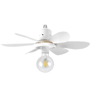 新款e27螺口风扇灯可换灯泡静音节能遥控现代简约二合一卧室吊扇