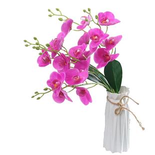 仿真盆栽蝴蝶兰假花迷你小兰花家居装饰拍摄道具桌面假花摆件盆景