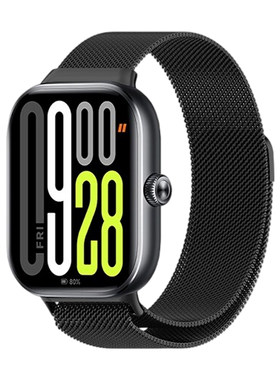 净图适用Redmi 红米Watch4/5/6手表米兰尼斯表带WATCH6新款小米10Pro8Pro9Pro手环表带强力磁吸表链替换金属