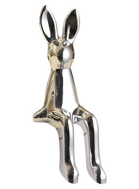 悬浮电视墙摆件坐姿轻奢高档软装高级感家居客厅电视柜酒柜装饰品