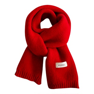 本命年大红色围巾2026马年属马的女士男士女款女生新年礼物礼盒装