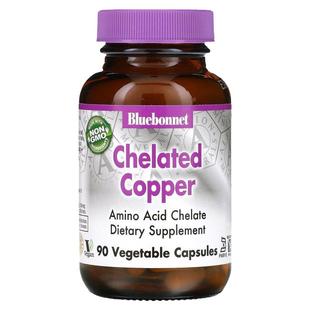 Bluebonnet Nutrition,螯合铜，90粒