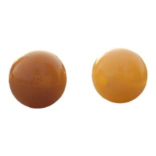 新疆和田玉且末糖料蜂蜜水浅深色红糖圆珠散珠单颗配件隔珠手串链