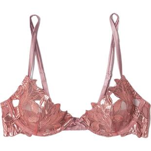 【折扣】Fleur du Mal 春季女刺绣弹力绢网带钢圈文胸