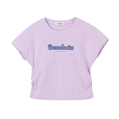 半度闲女童高棉短袖t恤夏装洋气2026新款儿童夏季薄款休闲上衣潮T