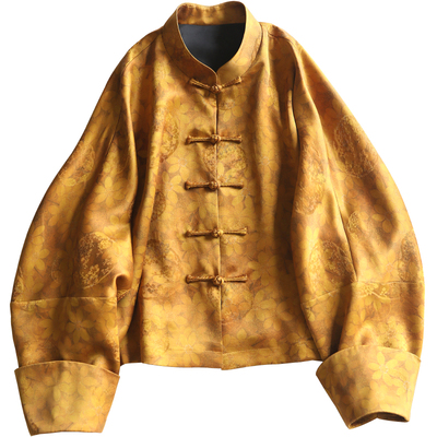 云澍香云纱蚕丝唐装年轻款上衣