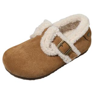 星期六儿童加绒勃肯鞋全包女童保暖棉鞋2025新款男童加绒休闲棉鞋