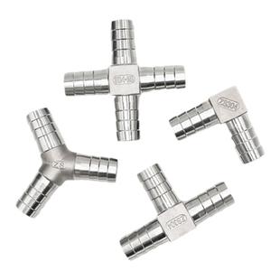 304不锈钢宝塔三通Y型T型十字人字型L型三叉软管4分6分宝塔接头