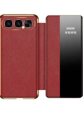 适用华为荣耀500手机壳honor500pro保护磁吸皮套MEY一AN00镜头全包防摔MEP侧窗透明翻盖软por男女ANOO新款p外