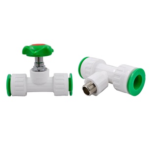 pepvcppr快速接头4分20免热熔内外丝直接弯头三通水管材管件配件