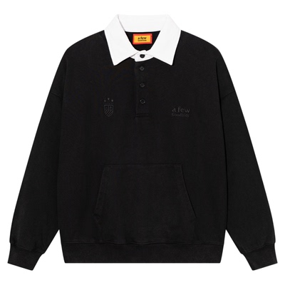 AFGK25SS水洗刺绣衬衫领卫衣