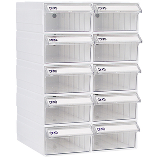 腾正跃抽屉式桌面收纳盒办公学生宿舍文具整理盒积木式收纳神器