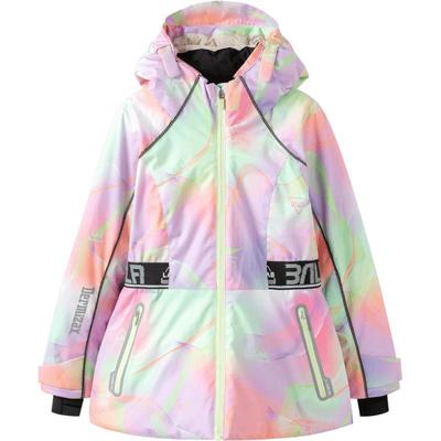 巴拉巴拉女童羽绒服冬季中长款童装中大童保暖外套鹅绒拼色时尚潮