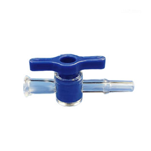 塑料鲁尔两通阀二通接头阀旋转阀PC料科研实验仪器有宝塔拷克开关