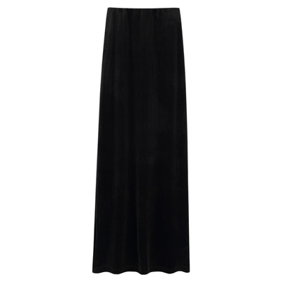 骊枥气质丝绒直筒半身裙通勤长裙