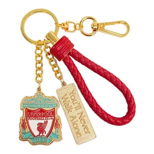 【官方正版】利物浦足球俱乐部 | 双面队徽钥匙链精致钥匙扣组合