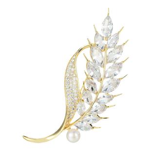 麦穗胸针西装外套高档女款胸花别针2025年新款配饰高级感高端简约