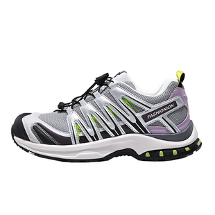 xt-quest沙场灰登山鞋男女款春季新款户外徒步运动休闲厚底老爹鞋