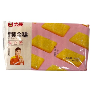 大笑切片椰汁黄金糕300g广式早茶早餐下午茶港式点心速食半成品