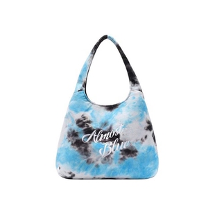 韩国almost blue扎染单肩包女大容量时尚毛绒晚霞包 somi家同款