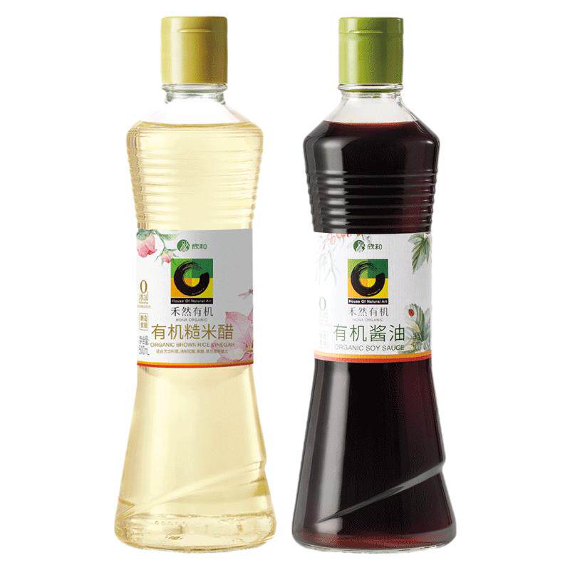 禾然有机酱油糙米醋厨房调味品