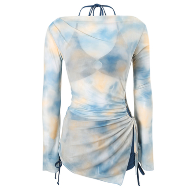 夏炎炎长袖比基尼分体泳衣女