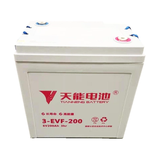 天能3-EVF-200游览车6V200AH新能源铅酸电池洗地机原装以旧换新