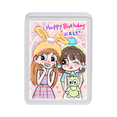 七夕情人节定制化妆镜女生闺蜜