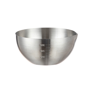 霜山304不锈钢料理碗家用带刻度烘焙工具打蛋盆厨房腌肉沙拉碗