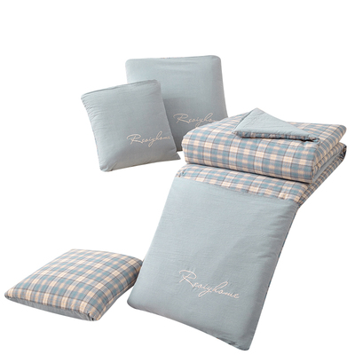 全棉母婴级抱枕被子两用