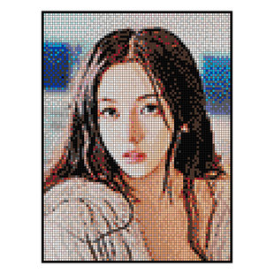 创意图钉画钉子画照片定制diy手工制作人像拼图送女友情人节礼物