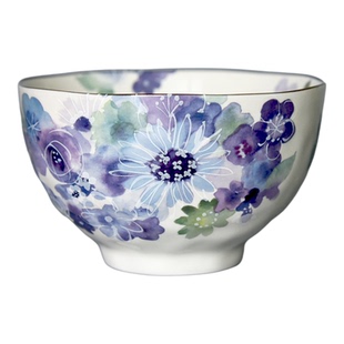 ceramic陶碗日本进口米饭碗家用复古花纹高颜值礼盒花卉日式汤碗