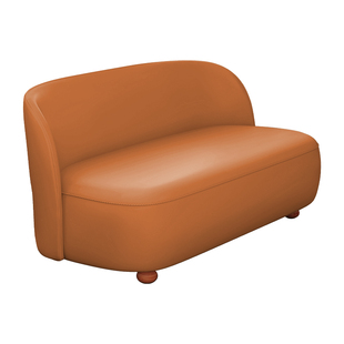 小沙发客厅2025新款小户型双人位茶楼卡座出租房民宿服装店窄沙发