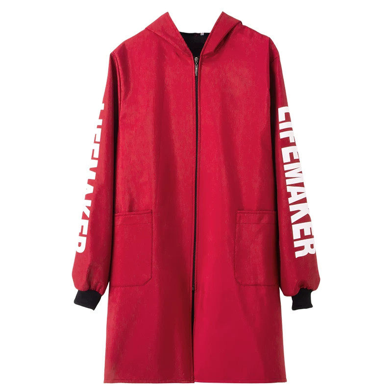 新款长袖罩衣工作服女家用厨房防