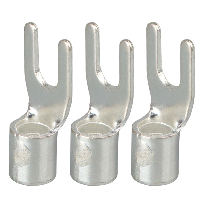 紫铜UT冷压接线裸端子叉型线耳压接头铜鼻1.5/2.5/4/6/10/16平方