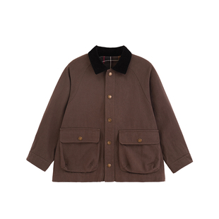 砚台家男童深灰色纯棉外套春款童装潮帅时髦中大童夹克儿童薄风衣