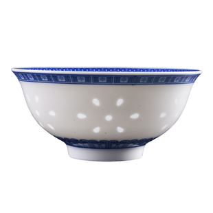 古镇陶瓷景德镇餐具碗碟家用吃饭碗青花瓷饭碗汤碗碗盘单个碗套装