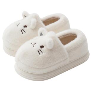 2025新款棉拖鞋女款秋冬月子鞋室内家居毛绒拖鞋冬天包跟可爱棉鞋